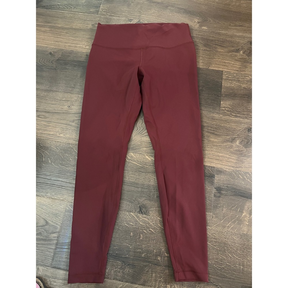 Lululemon Wunder Train High-Rise Tight 25 Red‎ Merlot Everlux Leggings Size 12